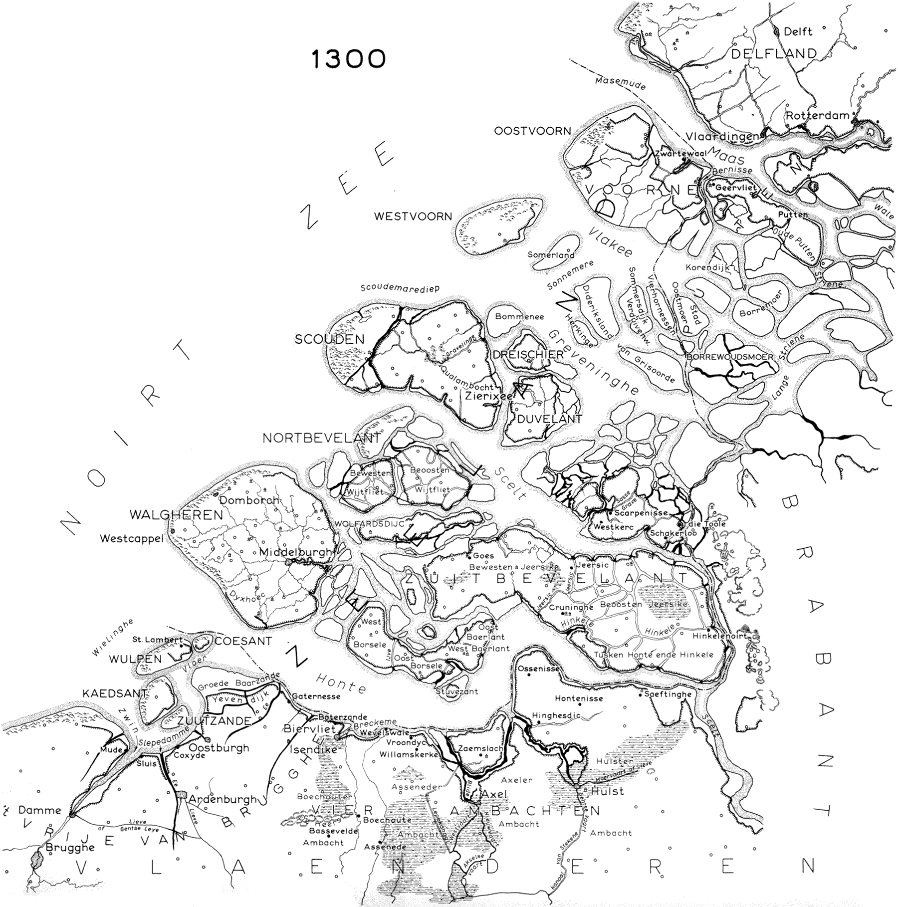 Zeeland around 1300
